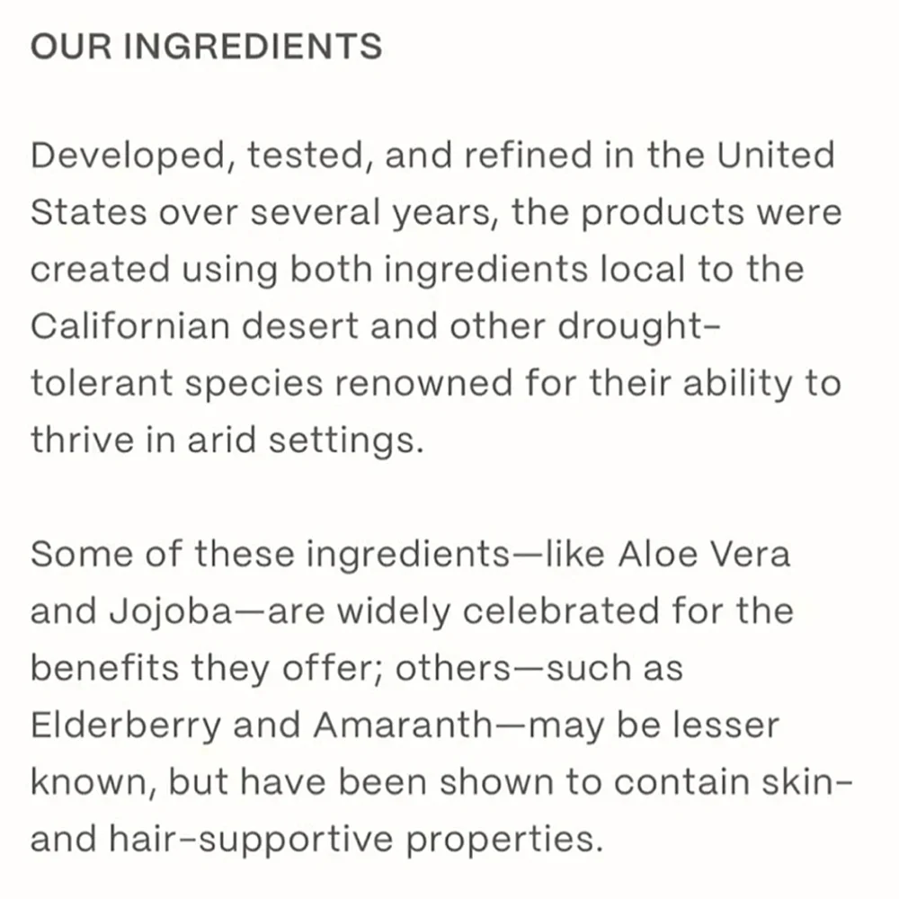 Desert Tumbleweed Shampoo & Conditioner Set By Twentynine Palms